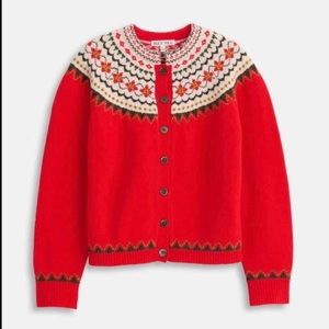 NWT Alex Mill Hilde fair isle cardigan